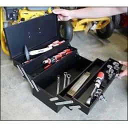 Metal folding tool box - 460x200x225 mm