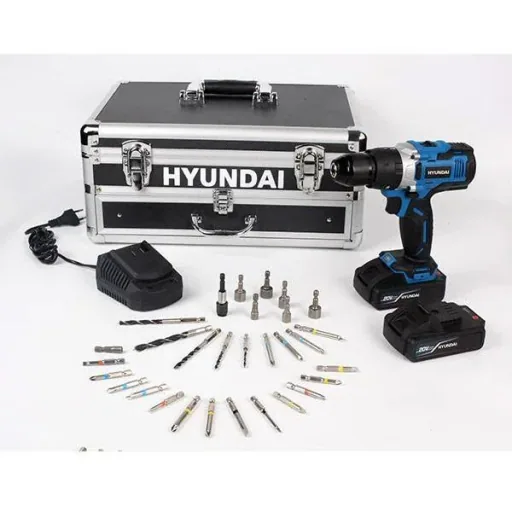 105-bit 20V cordless drill bit set in a case