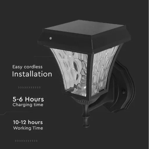 VT-982 Valencia Solar Wall Light Solar LED Lamp - 3 Light Colors