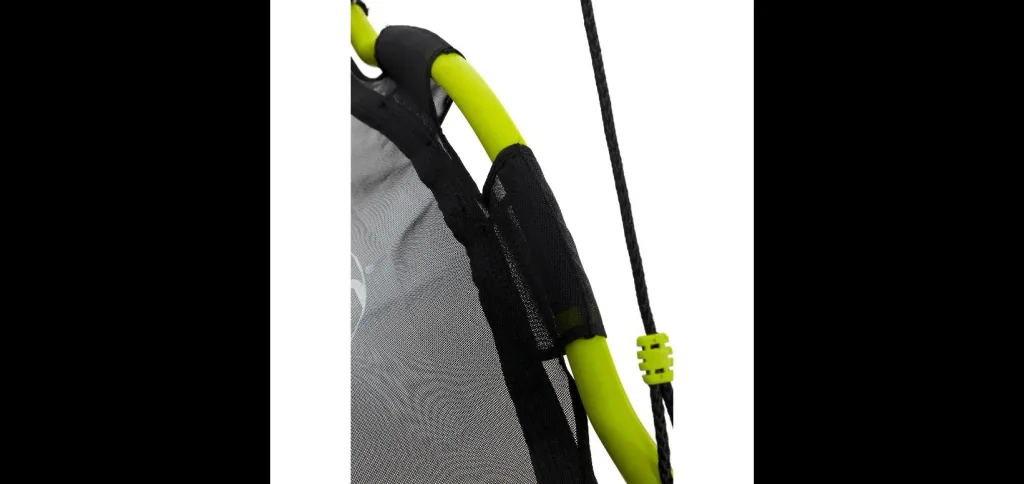 Nest swing Glide, outdoor nest swing and hammock for children, swing ropes height adjustable, lime green