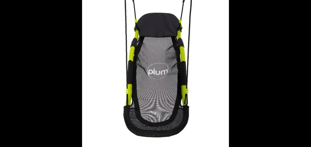 Nest swing Glide, outdoor nest swing and hammock for children, swing ropes height adjustable, lime green