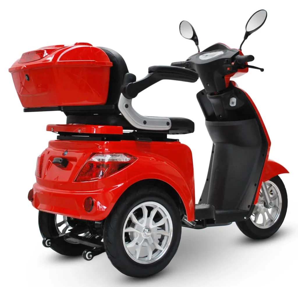 Electric mobility scooter 500 Red, 15 km/h, senior scooter/mobile for seniors