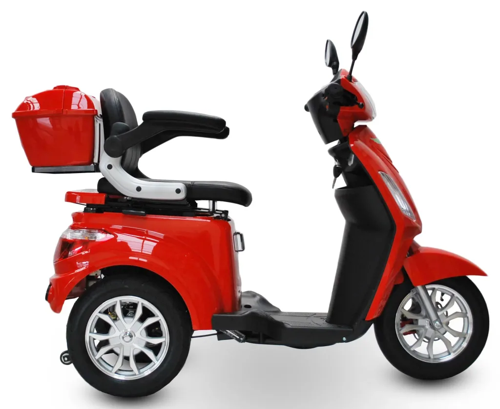 Electric mobility scooter 500 Red, 15 km/h, senior scooter/mobile for seniors