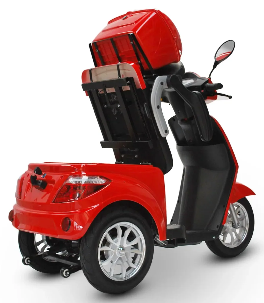 Electric mobility scooter 500 Red, 15 km/h, senior scooter/mobile for seniors