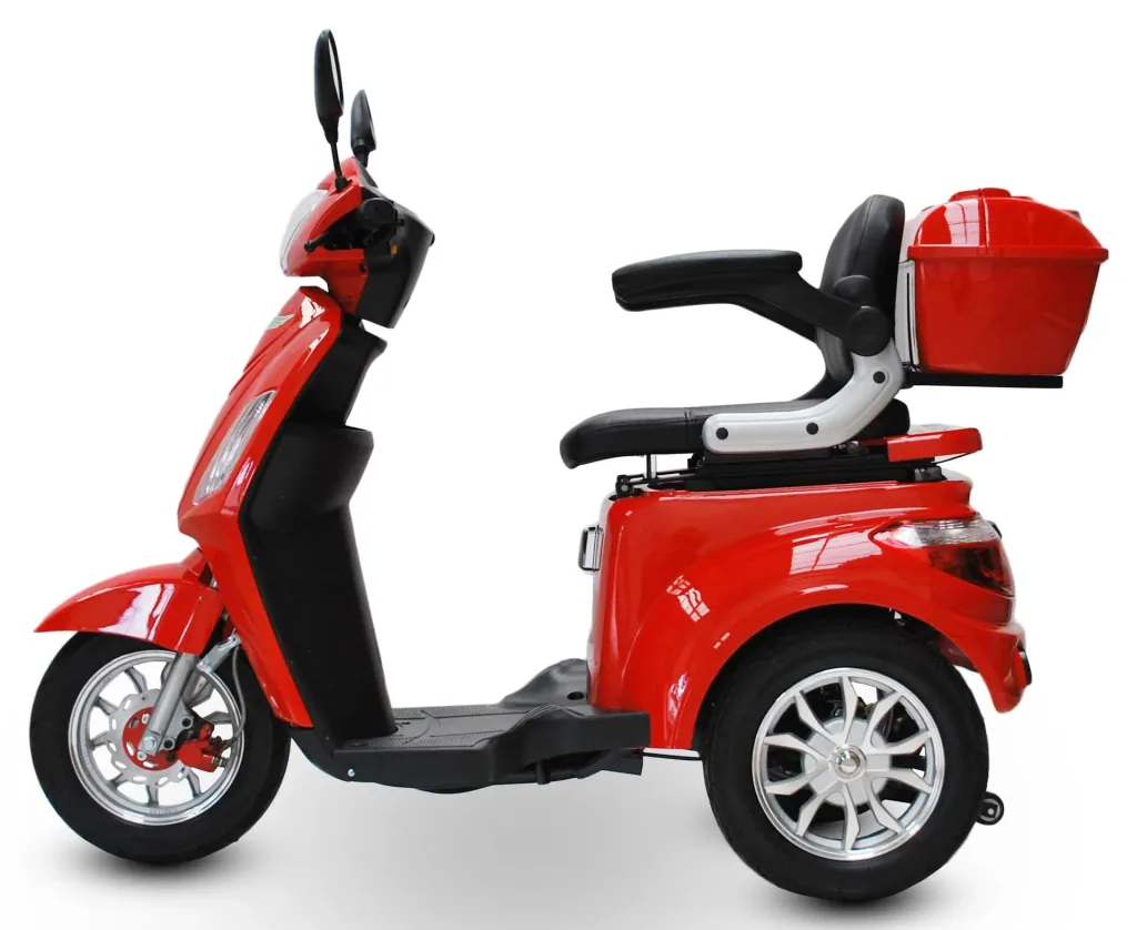 Electric mobility scooter 500 Red, 15 km/h, senior scooter/mobile for seniors