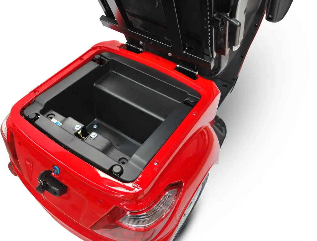 Electric mobility scooter 500 Red, 15 km/h, senior scooter/mobile for seniors