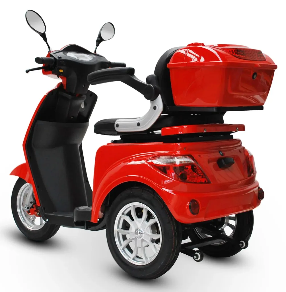 Electric mobility scooter 500 Red, 15 km/h, senior scooter/mobile for seniors