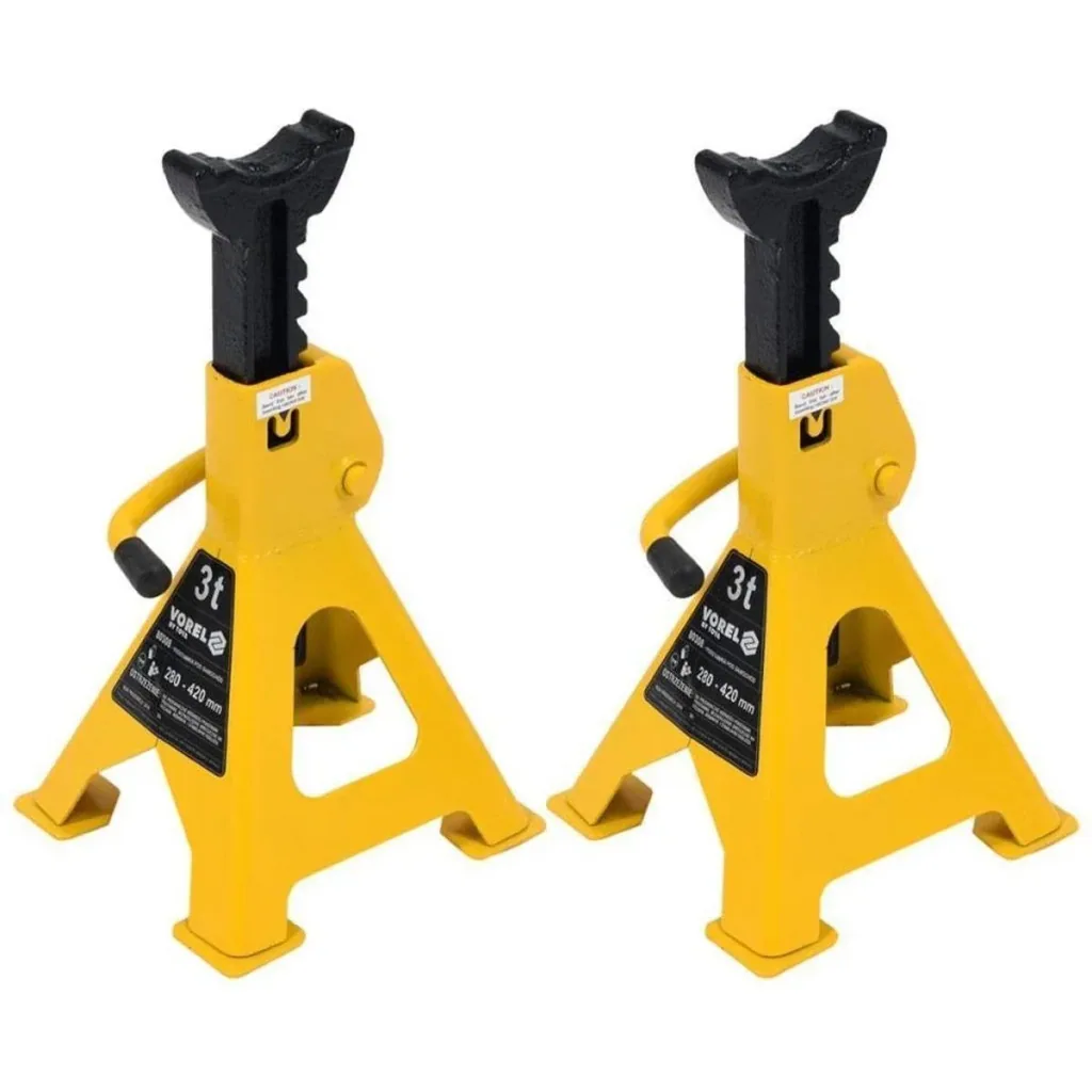 Axle stands 2 pieces - 3 ton capacity - 23x20x36 cm