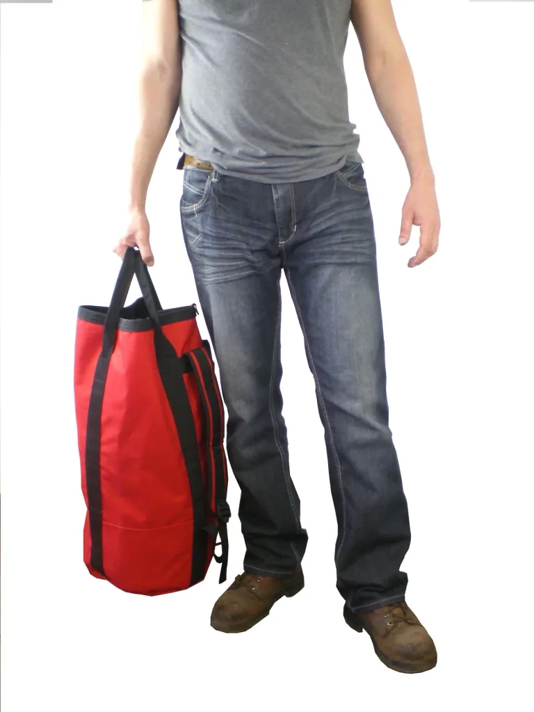 Rope bag with shoulder strap for 100 m x 12 mm rope