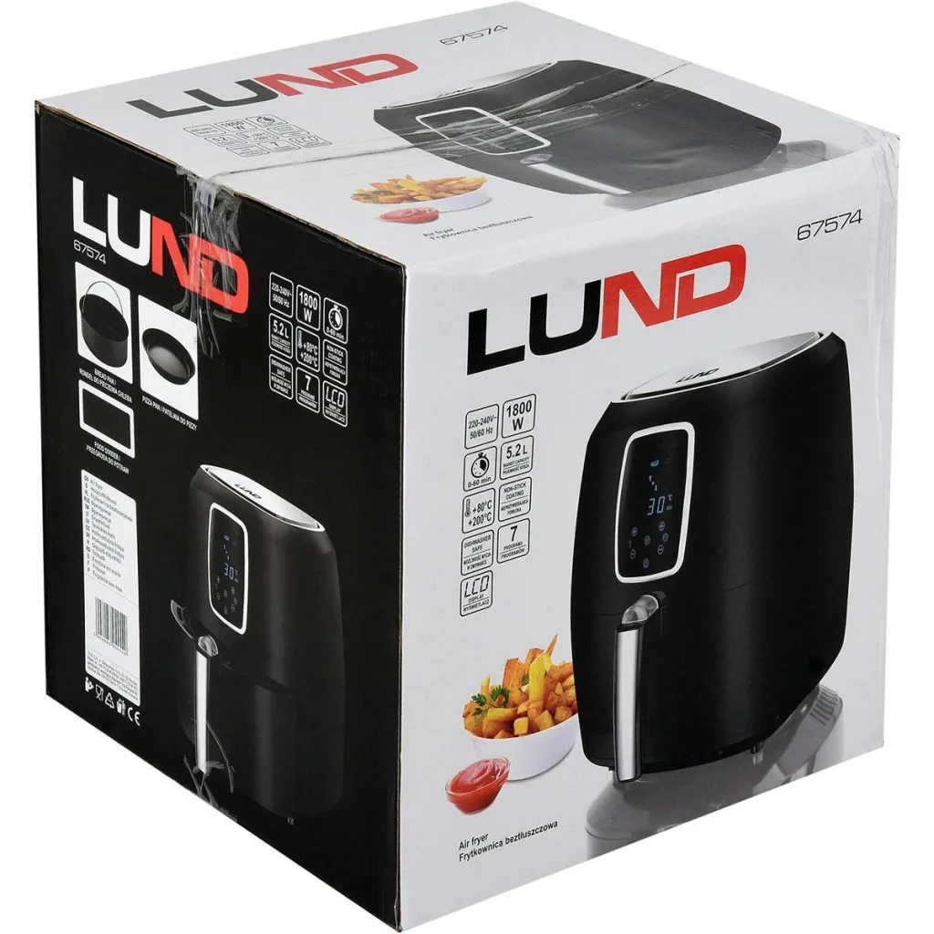 Airfryer - 1800W - 200°C - Accessories included