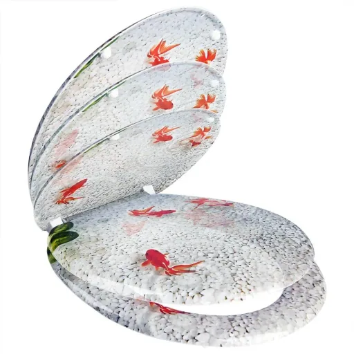 Duroplast toilet seat fishes