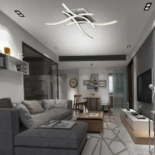 LED ceiling light - lighting, 4 arms