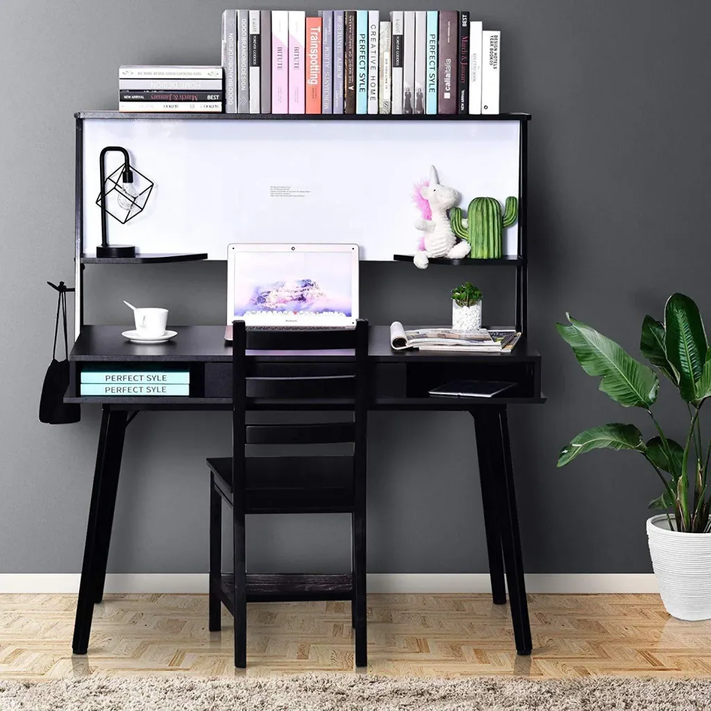 Desk with whiteboard