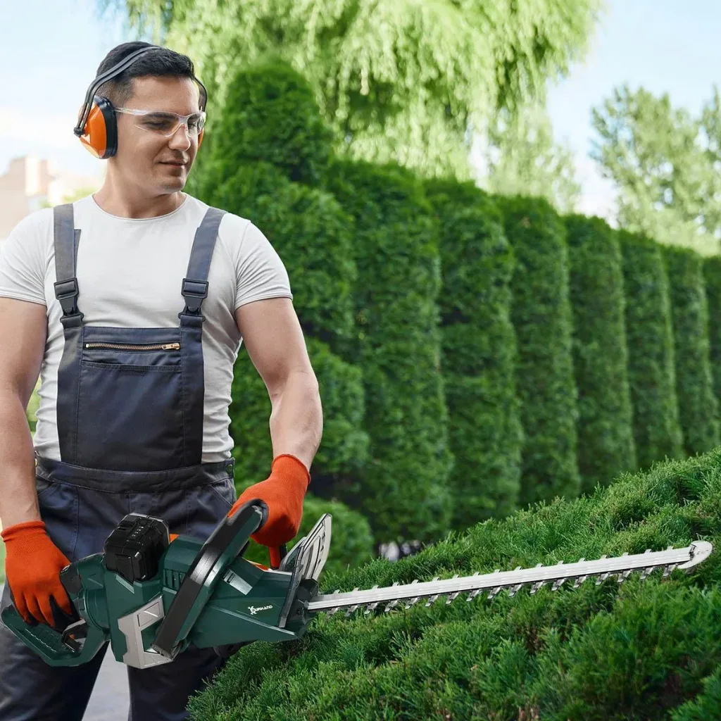 Electric hedge trimmer - Cordless - Green/Black - 110 x 20 x 20 cm