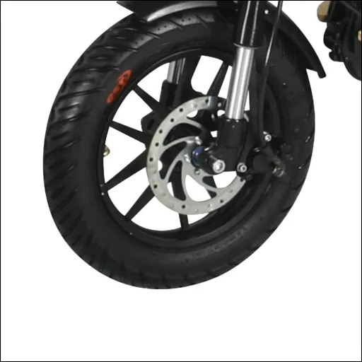 E-Scooter "Revoluzzer" Safety Plus 45 km/h including indicators, luggage case and lithium battery, black