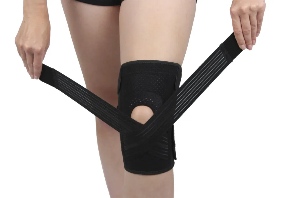 Active knee support with Velcro fastener “Flexitek”, universal size, black