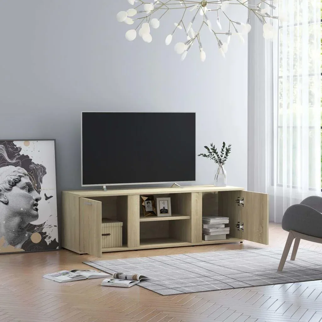 TV sideboard 120x34x37 cm chipboard Sonoma oak