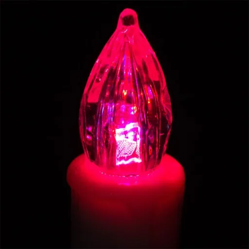 LED Christmas tree candle 30x with remote control Multicolor