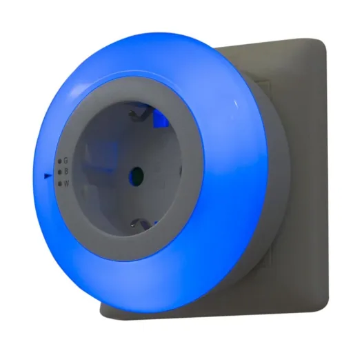 LED night light - adapter plug with twilight switch, 3 colors selectable