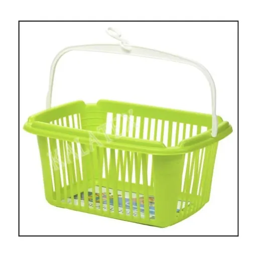 Clothespin basket, color-sorted
