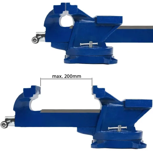 Rotating parallel vice 150mm