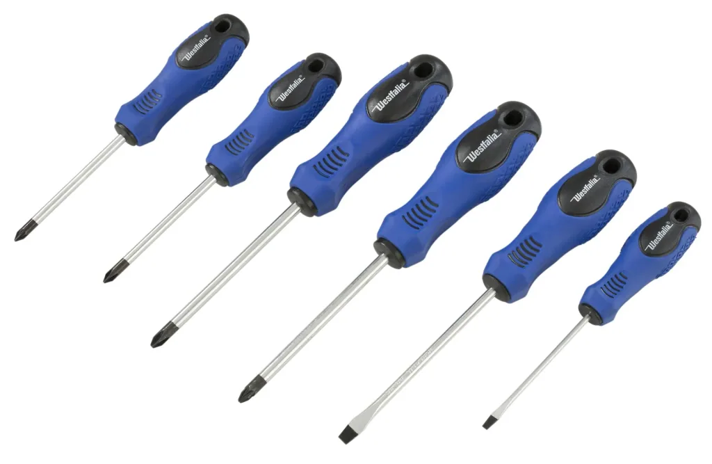 Screwdriver set, 22 pieces including magnetization device with permanent magnet