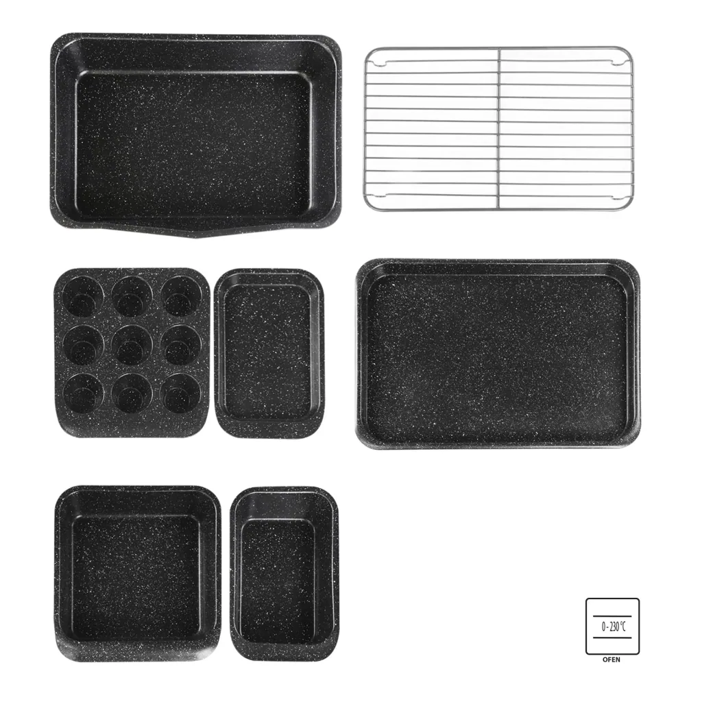 Baking pan set, 7 pieces
