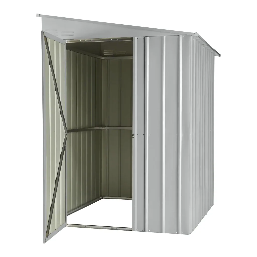 Tool shed wall decoration Lean To 56, silver metallic