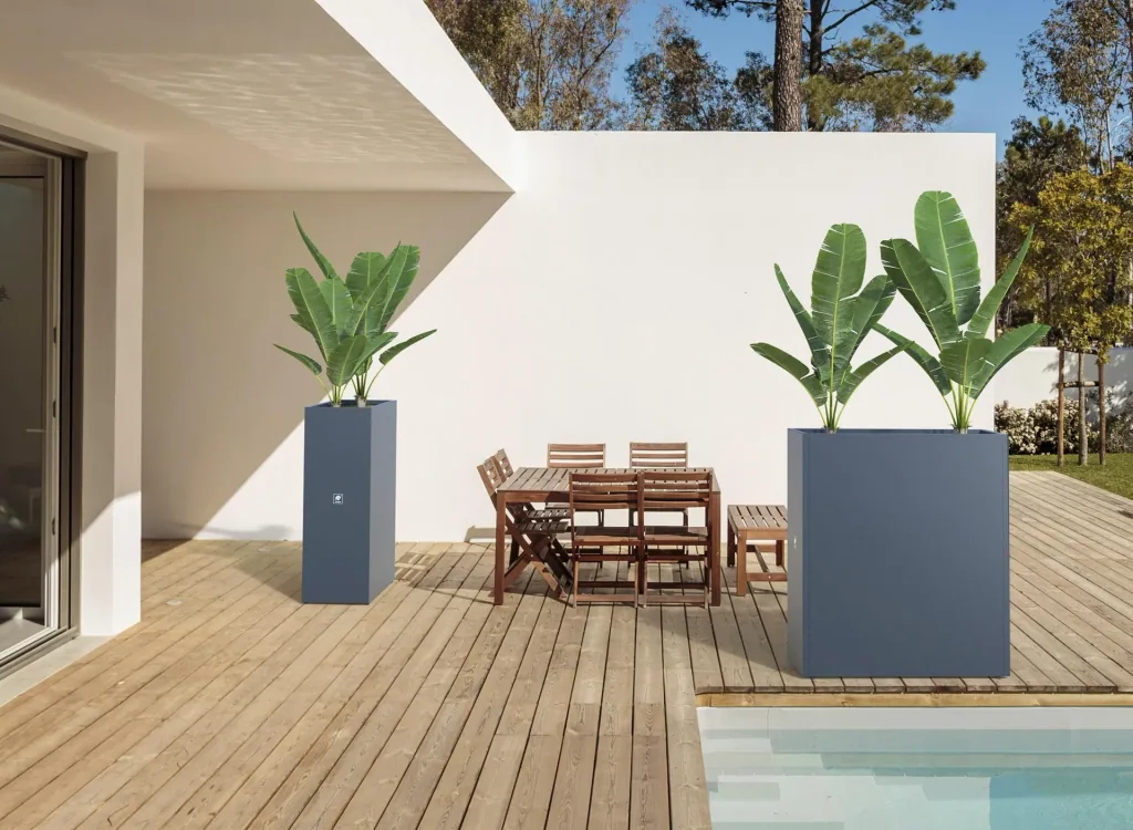 Herstera Garden Cube donica 100×40×115 cm antracyt