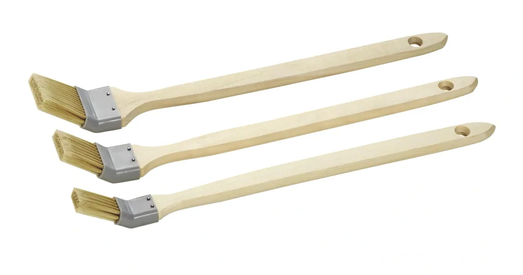 Corner brush set, 3-piece, synthetic bristles, wooden handles FSC