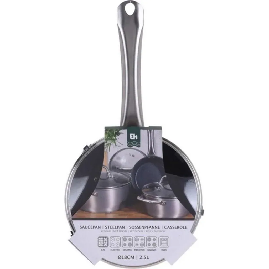 Cooking pot - 18 cm - Silver
