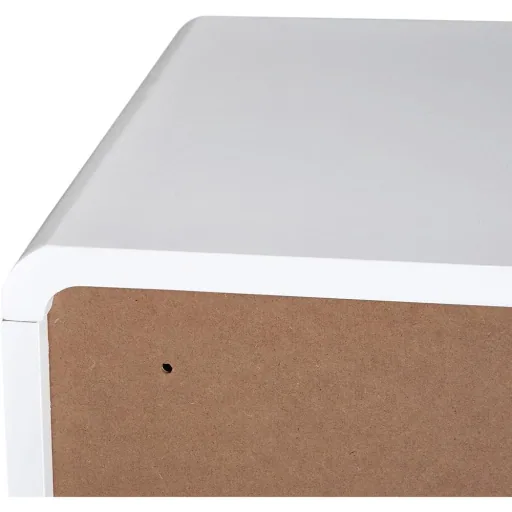 Bedside table, high gloss bedroom MDF white L40 x W38 x H50cm