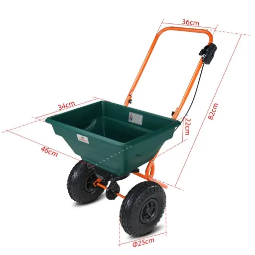 Spreader with rubber wheels 20l