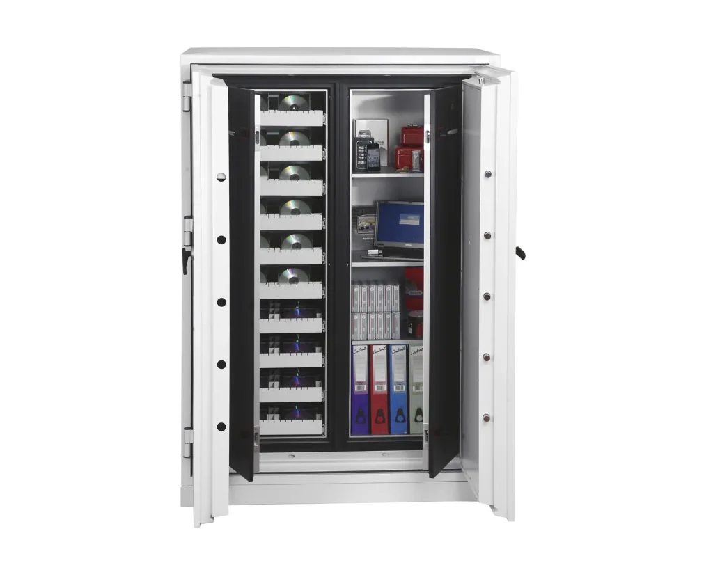 Data Commander data protection safe, external dimensions 1685 x 1200 x 720 mm, with key lock