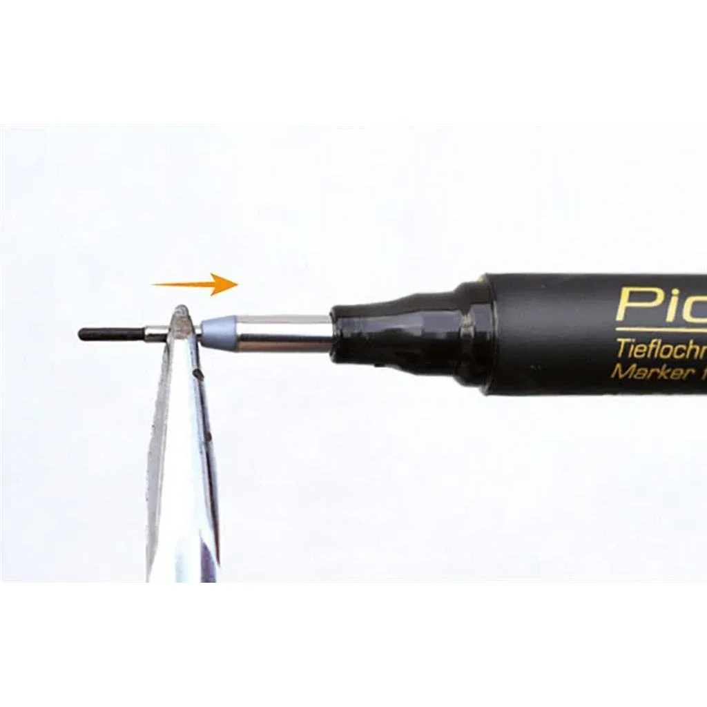Highlighter 150/40 for deep holes - permanent - red