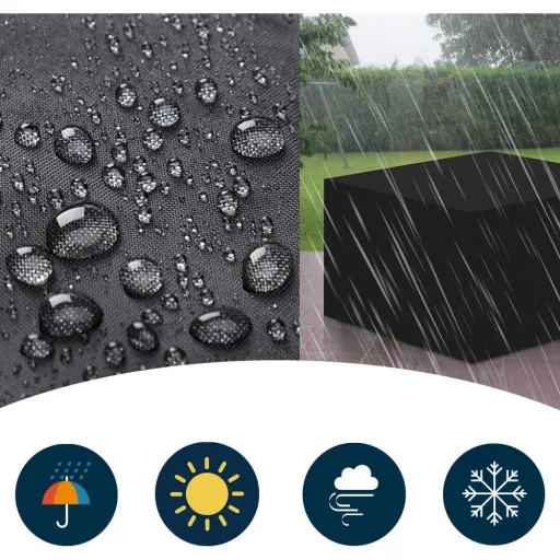 Cover garden set Vanamo anthracite, 242x162x100cm