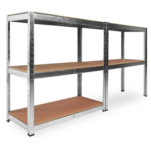 Heavy-duty metal storage rack / shelving unit, 5 shelves 875kg load capacity 180x90x60 cm 175kg per shelf