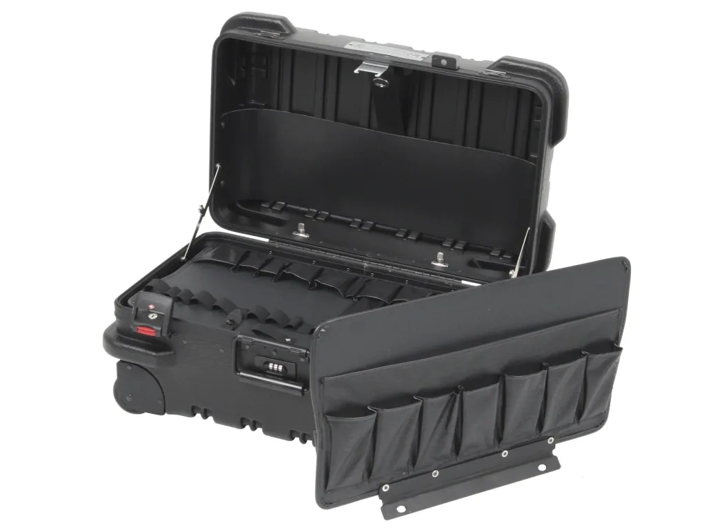 Tool case CHICAGO CASE 5510, 39 liters, shatter-proof with integrated roller system