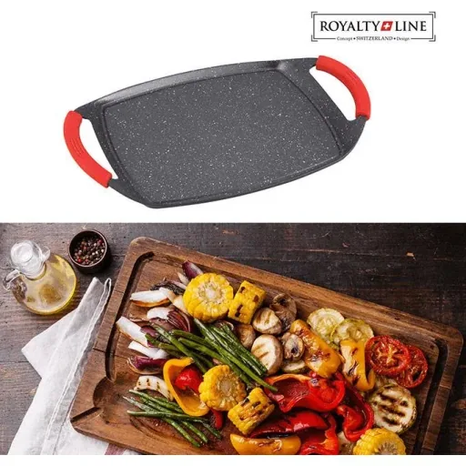 Marble coated griddle plate - 47 cm