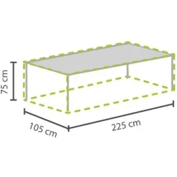 Garden outdoor cover for table up to 220 cm