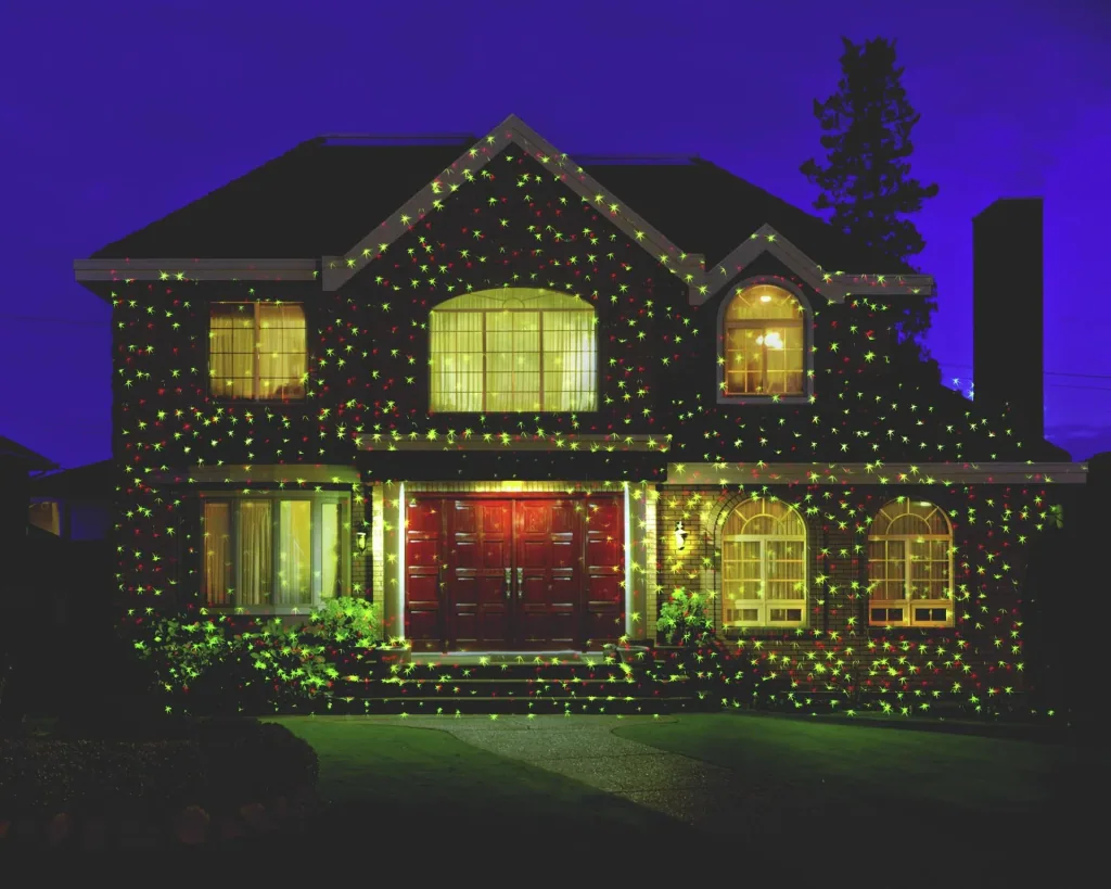 Moving laser light system Star Shower Motion with sensor