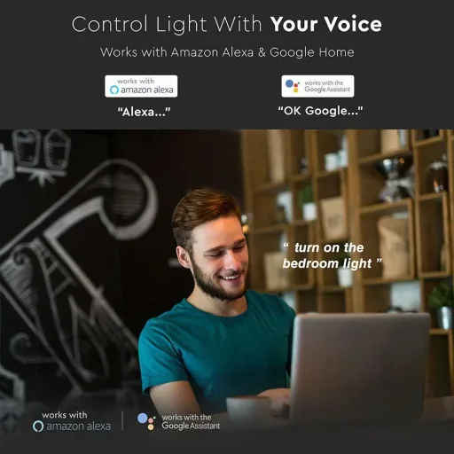VT-5114 LED WiFi Candle Smart Bulb - 4.5 W - RGB+W - E14