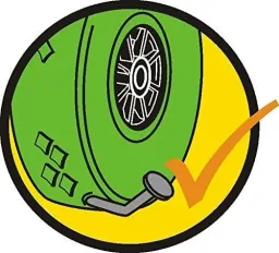 Wheelbarrow wheel PUNCTURE-PROOF - Ø ​​wheel 332 mm, PU foamed wheel, plain bearing, rim 75 mm, axle 20 mm, load capacity 150 kg