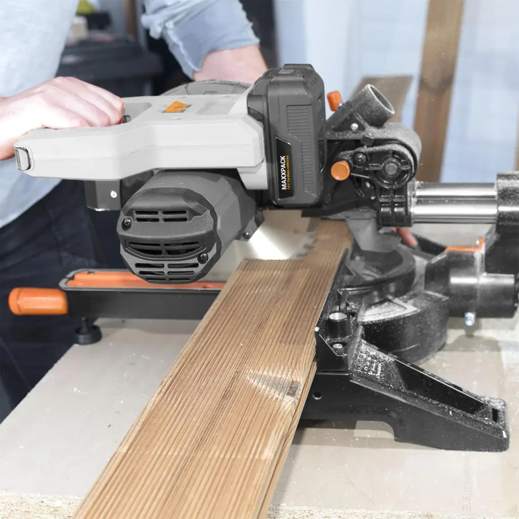 Maxxpack 18V Cordless Sliding Mitre Saw 210mm (without battery and charger)
