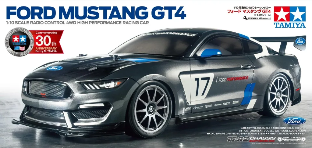 RC Car Ford Mustang GT4 1:10 TT-02