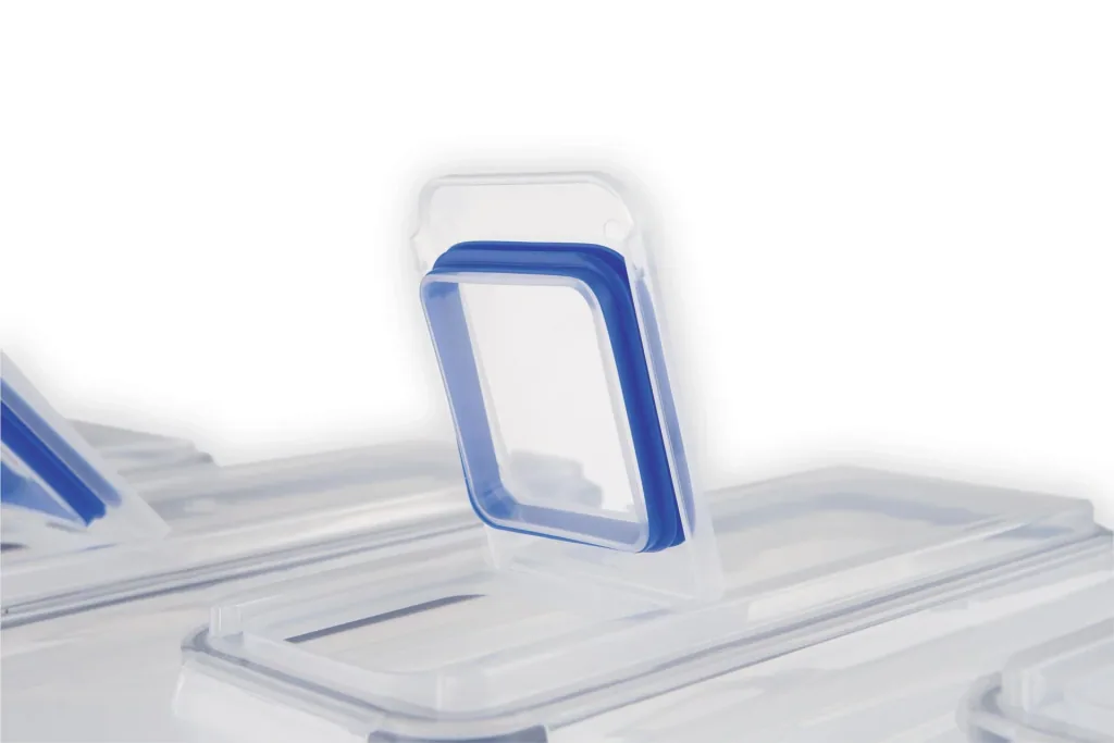 Klick-it 8-piece food storage containers, blue