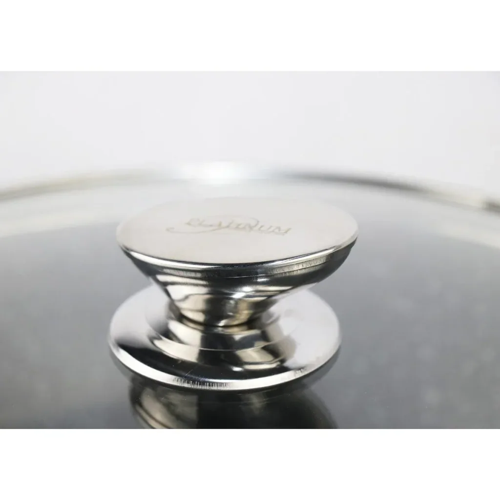 Saucepan/Casserole - with lid - 24 cm - Black
