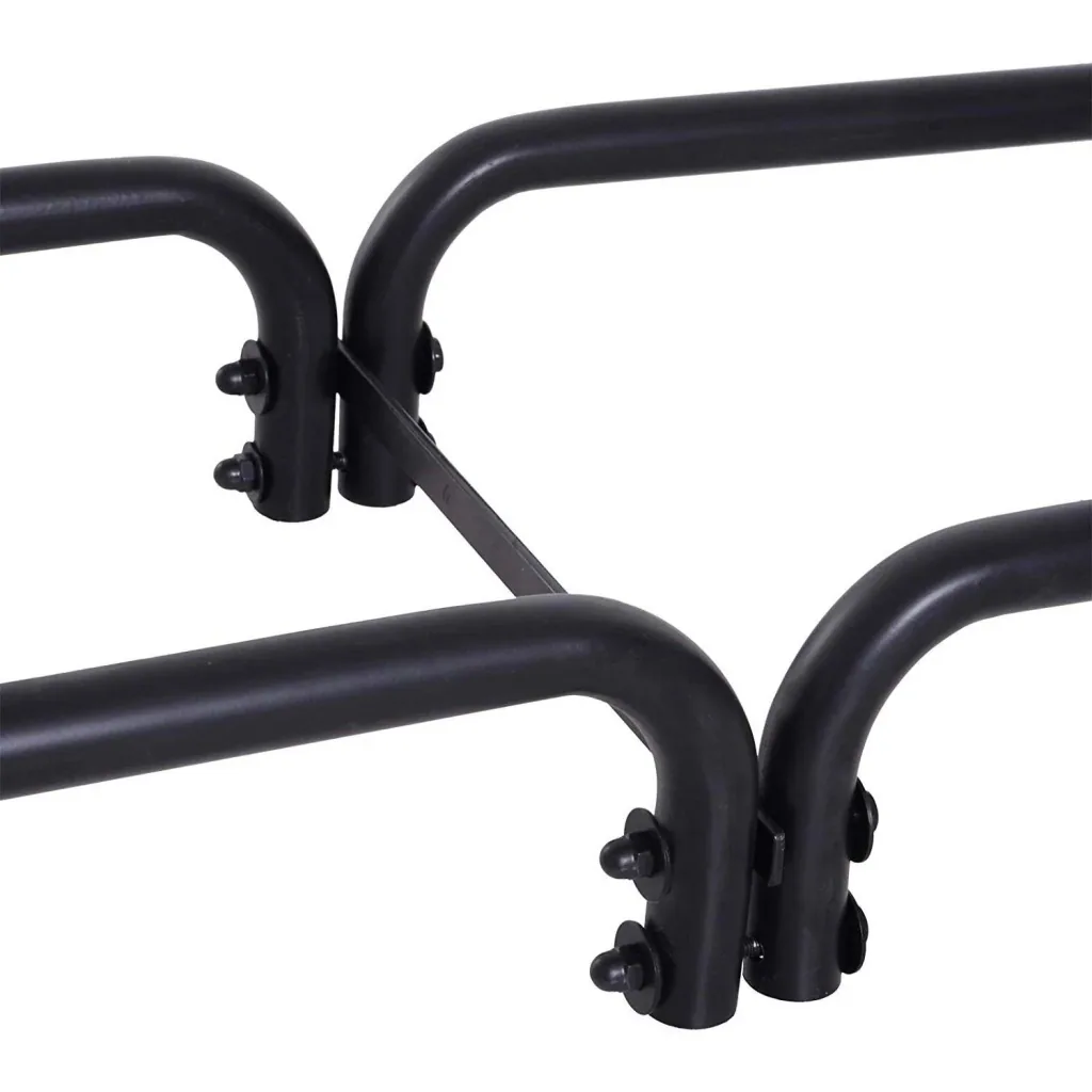 Firewood rack, firewood rack, metal storage, load capacity 300 kg, black, 200 x 39 x 120 cm