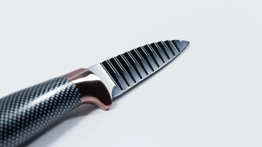 Carbon knife set with peeler, 6 pieces