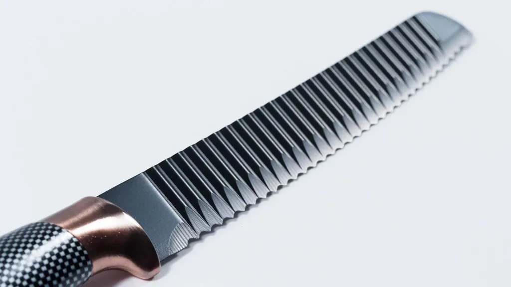 Carbon knife set with peeler, 6 pieces